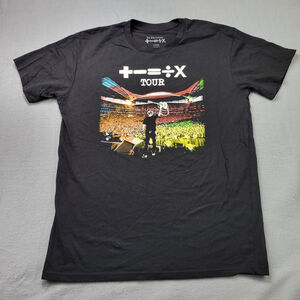 Ed Sheeran Mathematics World Tour Concert T-Shirt Black Cotton Men's Large